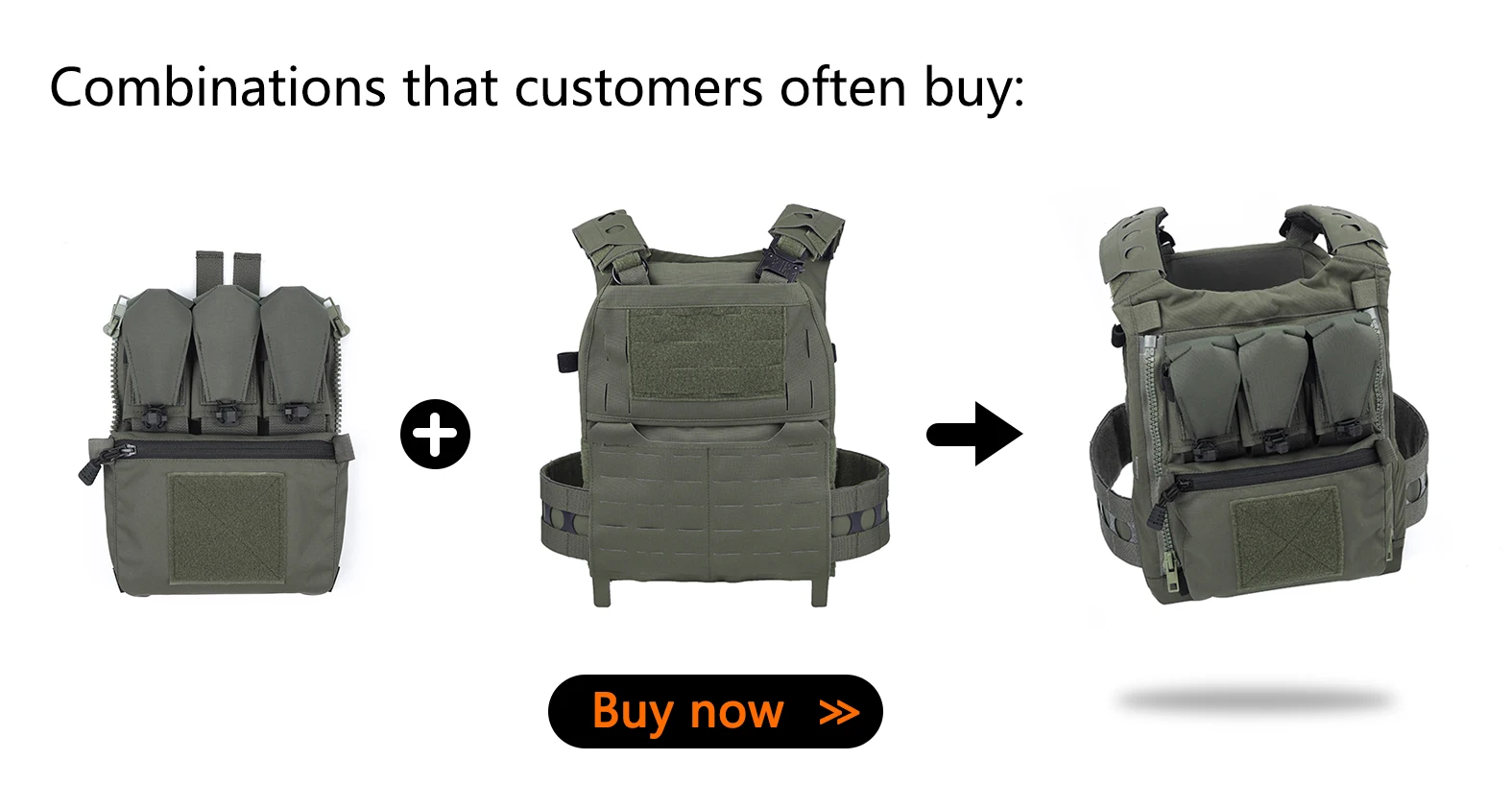 Vista del plate carrier FCPC V5 en perspectiva frontal