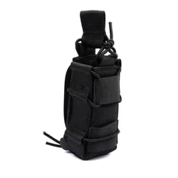 Funda táctica elástica MOLLE abierta superior pistola y cargadores