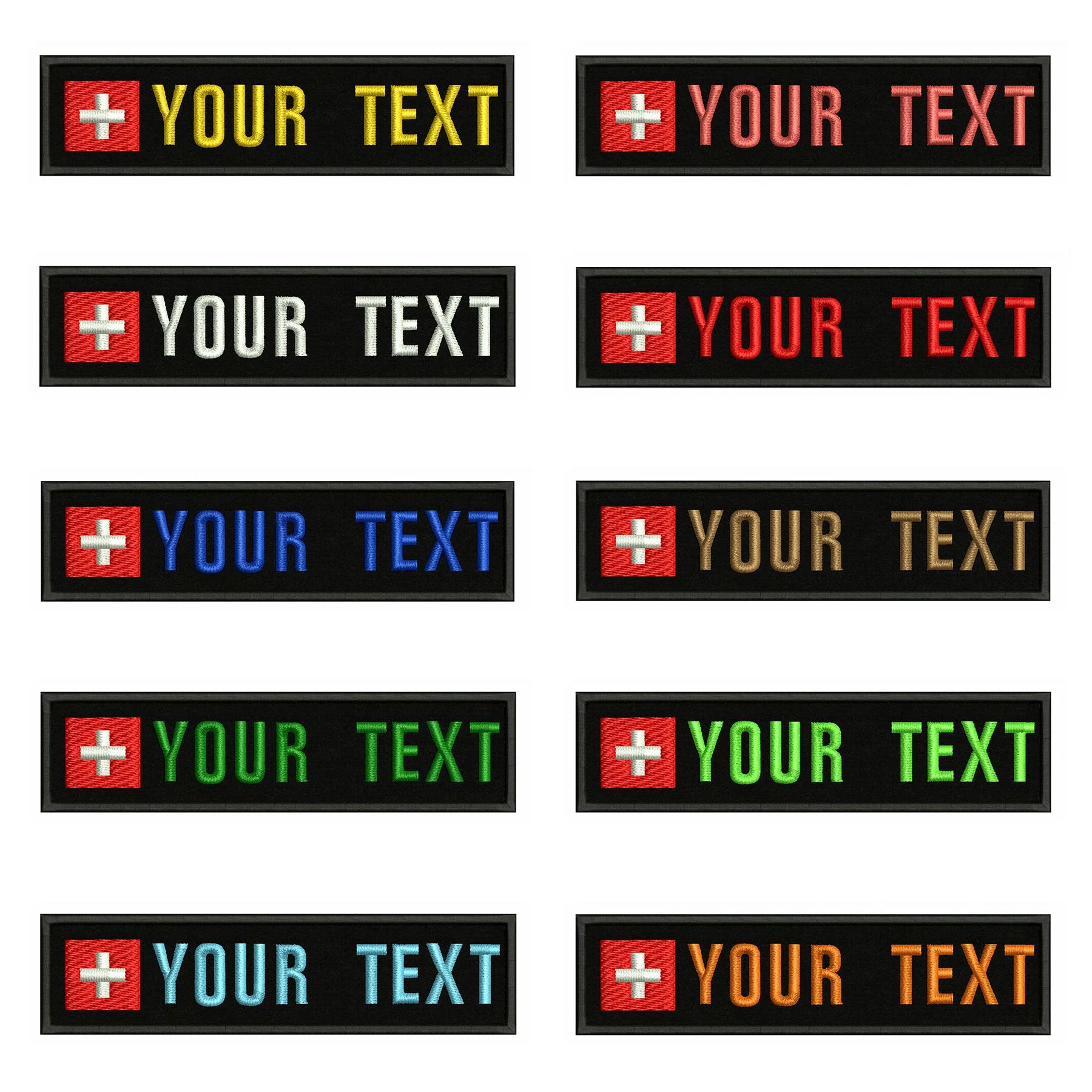 Suisse banderín táctico bordado para chaleco y mochila militar - imagen 4