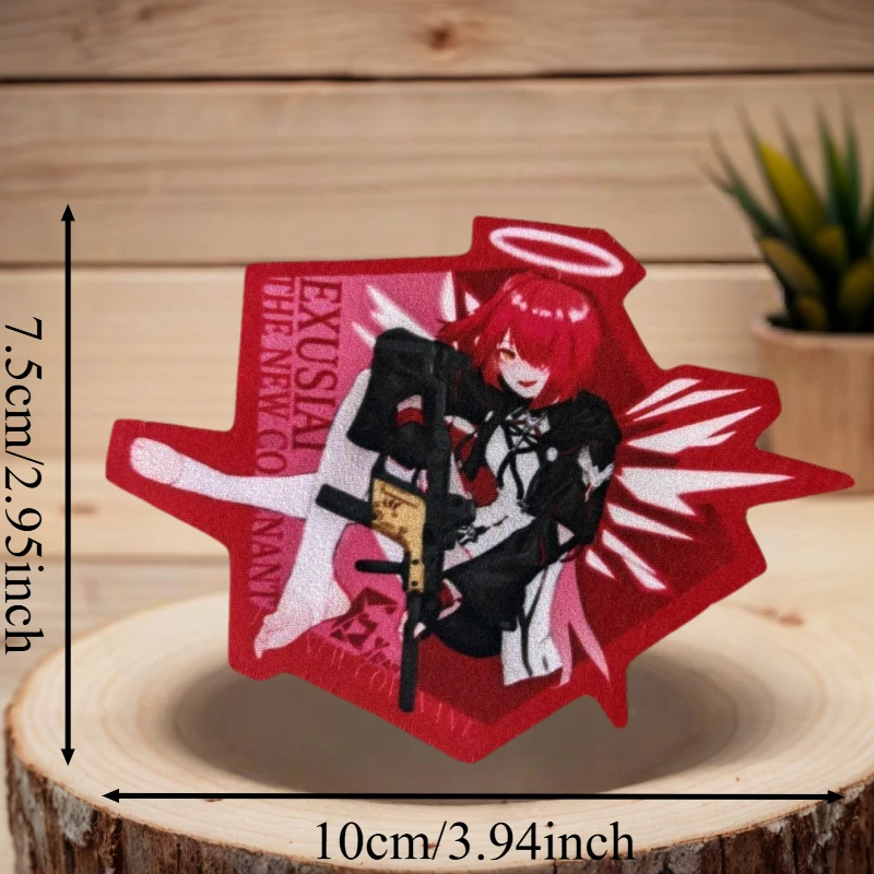 Parche táctico de chica anime con pistola para chaleco MOLLE - imagen 2