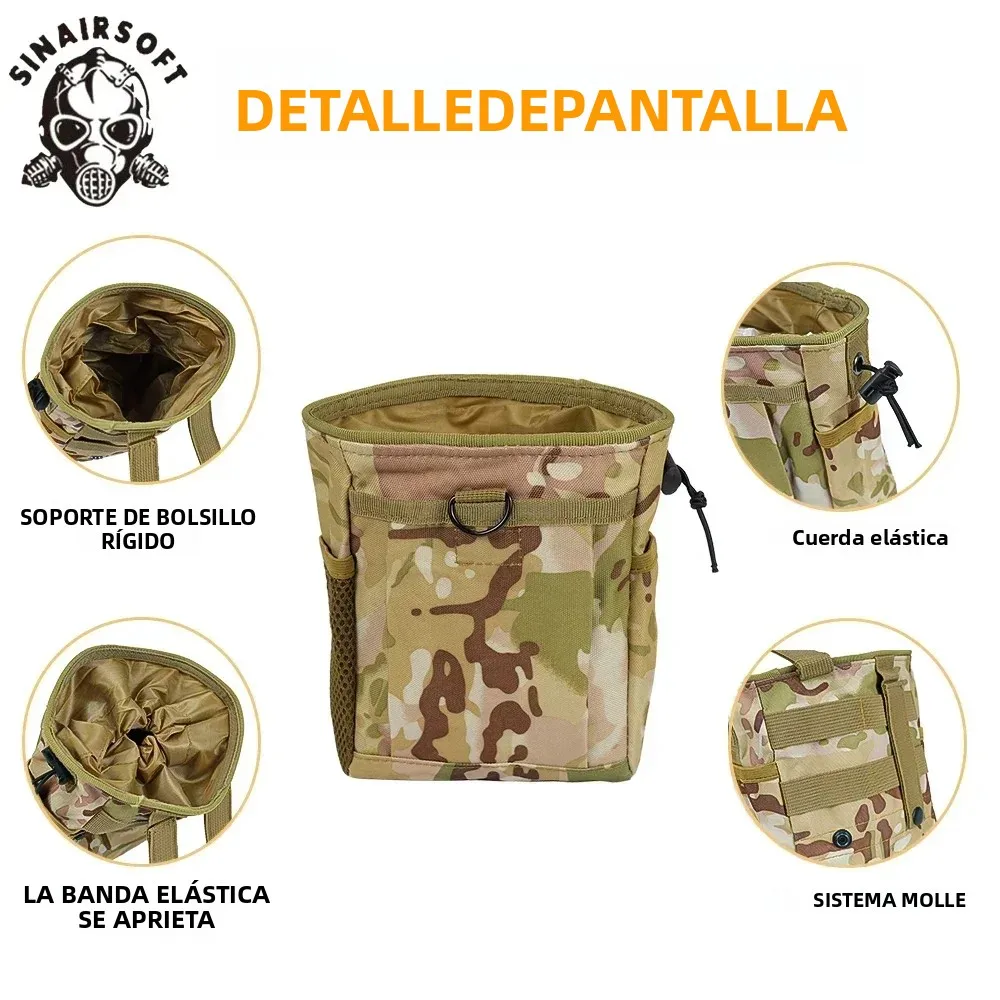 SINAIRSOFT Bolsa táctica MOLLE de munición con cordón y riñonera - imagen 5
