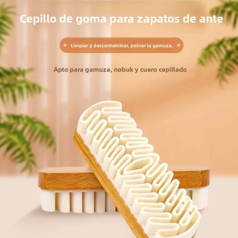 Cepillo de gamuza suave para limpiar botas, cuero y zapatillas - imagen 2