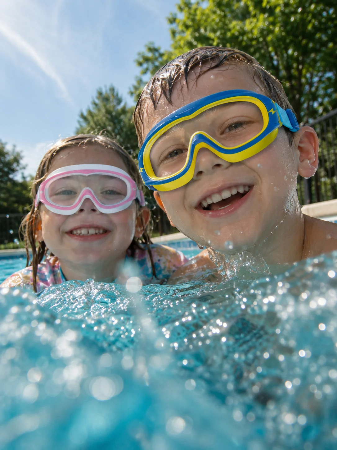 Gafas natación niños JSJM antivaho con orejetas y tapones - imagen 3