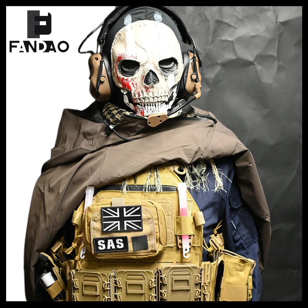 Koenig Ghost portaplacas táctica para airsoft, cosplay y escena - imagen 4