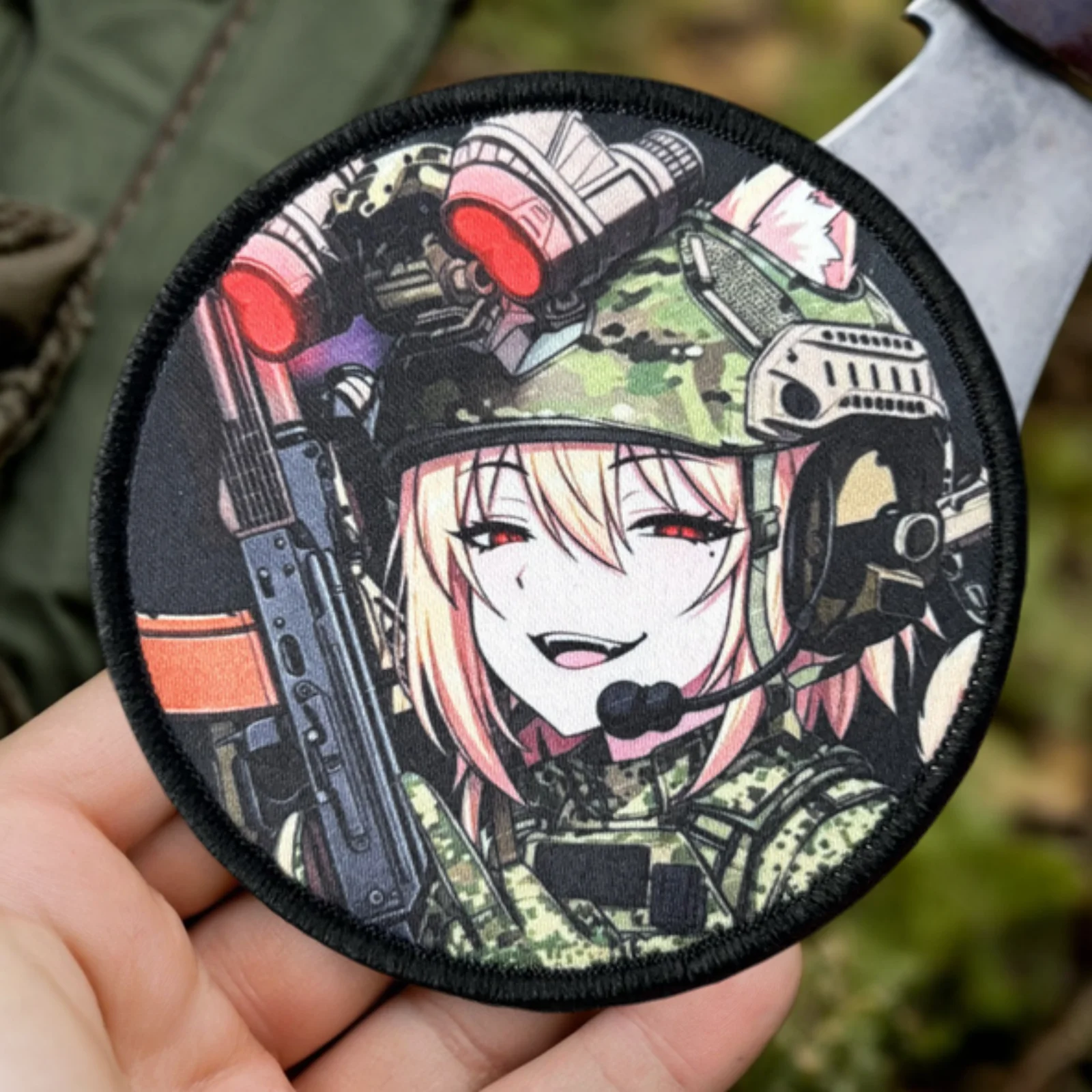 Parche de anime con velcro para mochila – insignia táctica - imagen 5