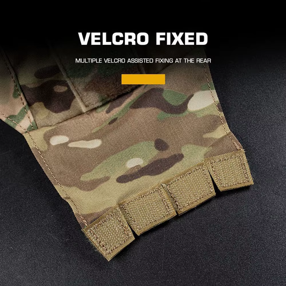 Cubierta táctica para casco MK – MOLLE, caza, airsoft y combate - imagen 4