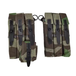 Bolsa táctica de lona alemana camuflaje hoja roble MP40 riñonera