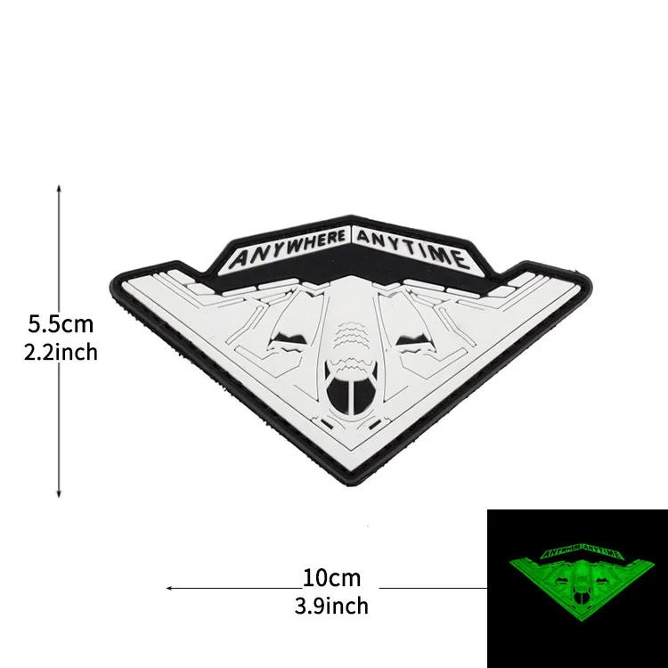 Brazalete táctico Bomber Fighter Helicóptero 3D – Cierre Velcro - imagen 4