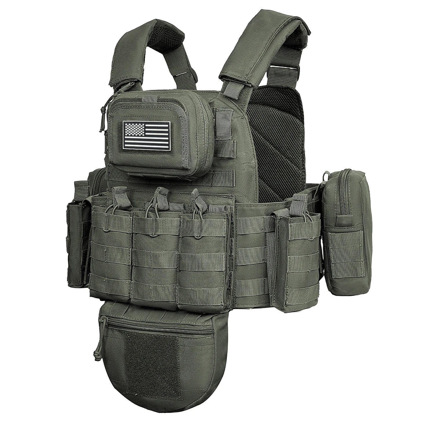 Chaleco cazador táctico MOLLE – Multifuncional, resistente y modular - imagen 3