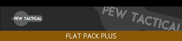 Vista frontal de la Mochila Táctica Híbrida Pew Tactical D3 Flat Pack PLUS