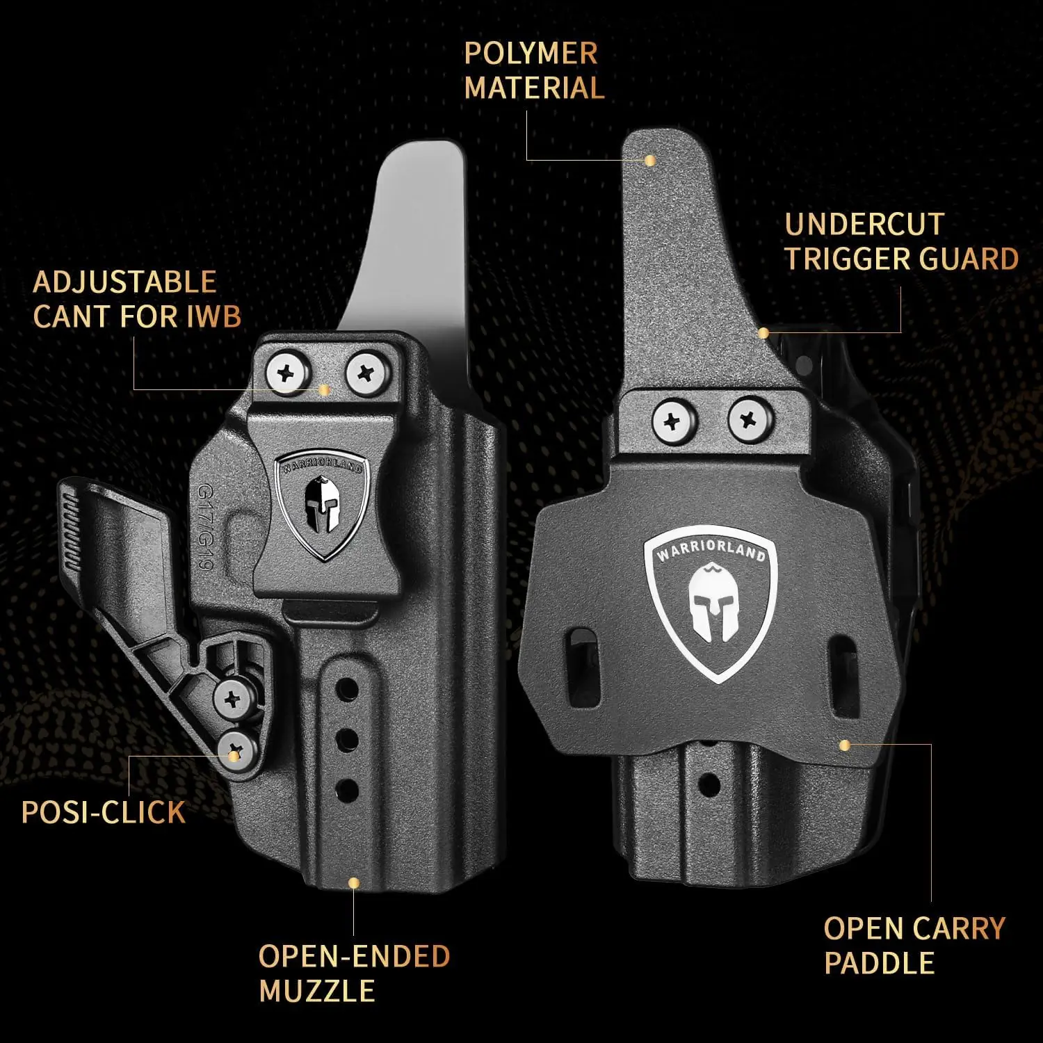 Funda Glock IWB/OWB convertible con Claw, mano derecha - imagen 5