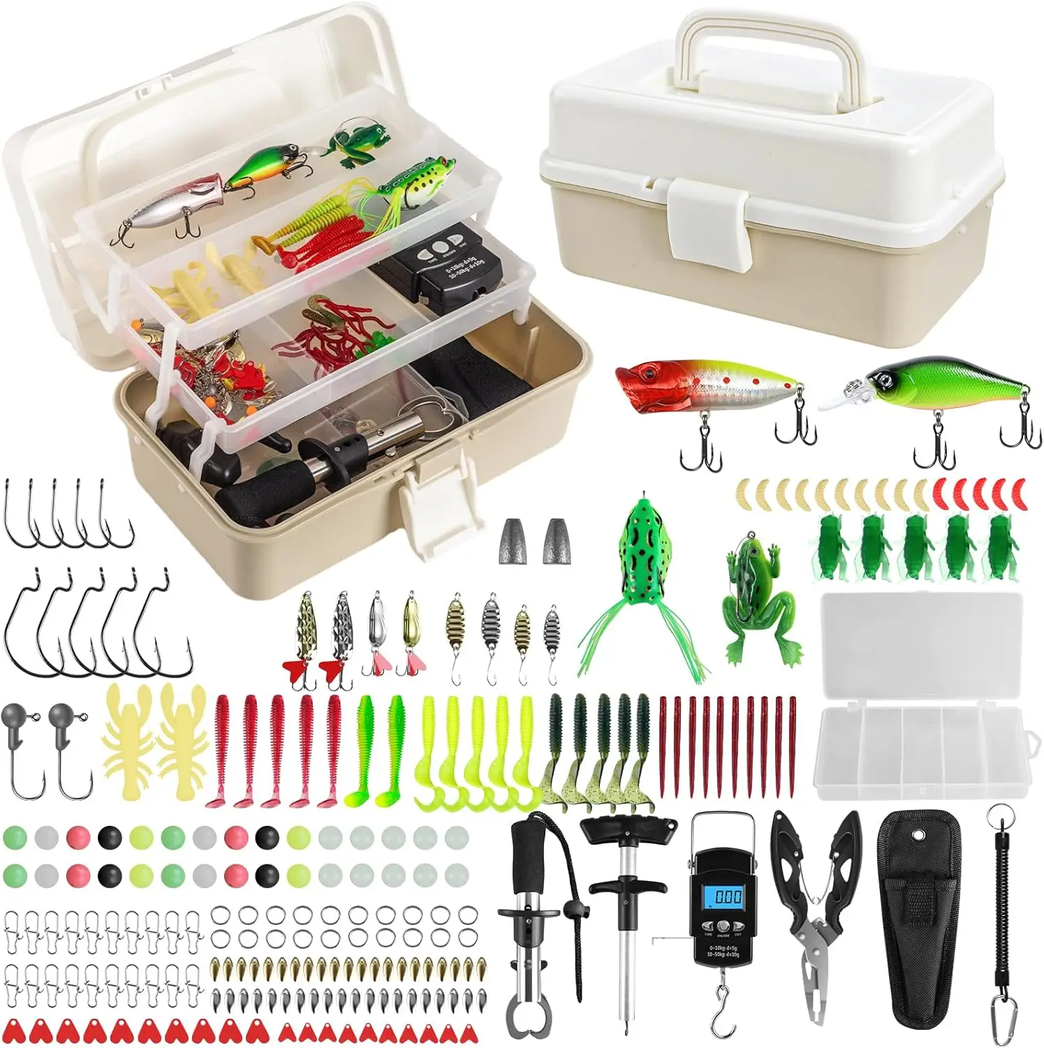Kit de aparejos y herramientas en caja de 3 capas