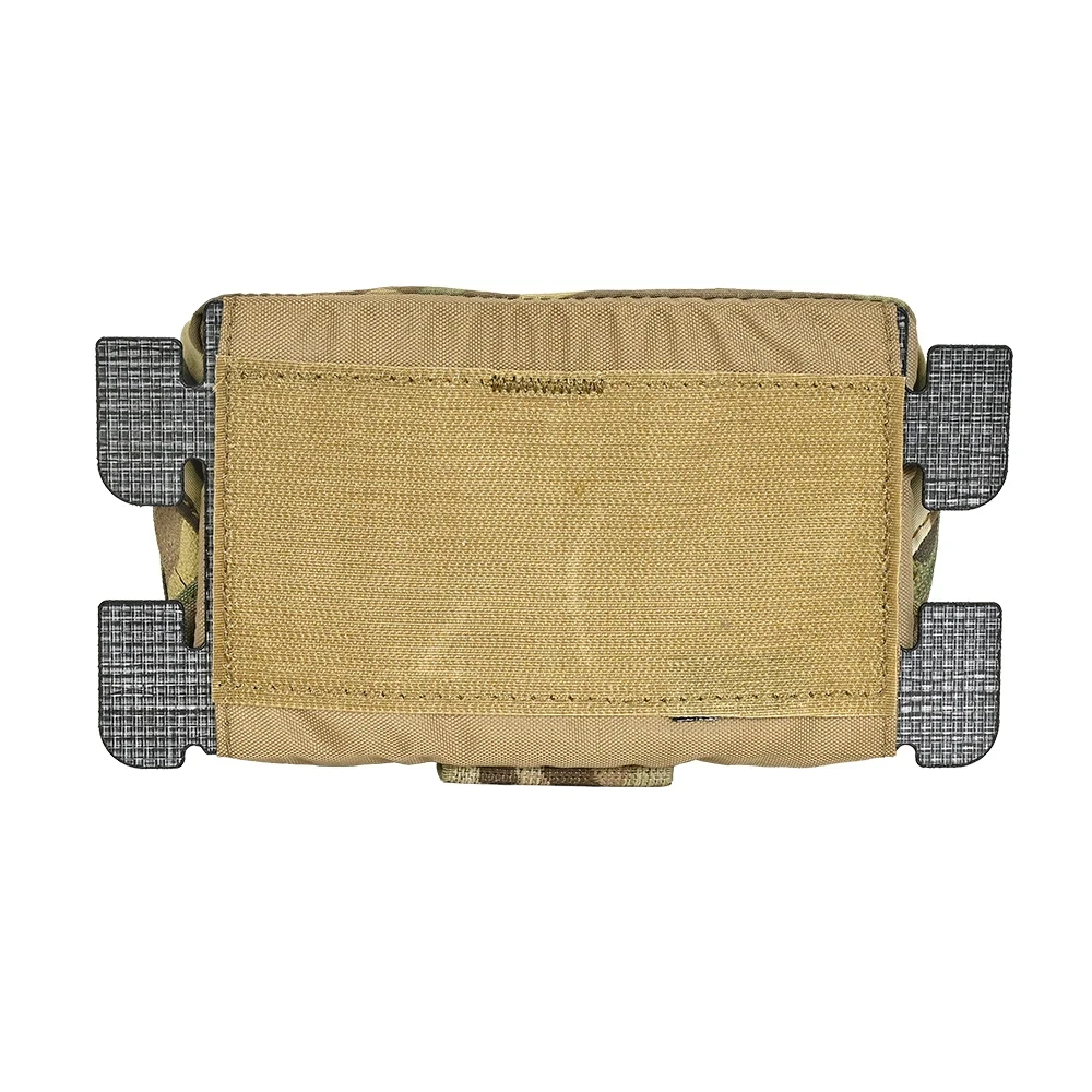 Bolsa táctica MOLLE EDC para placa, gancho y bucle, doble cremallera - imagen 3