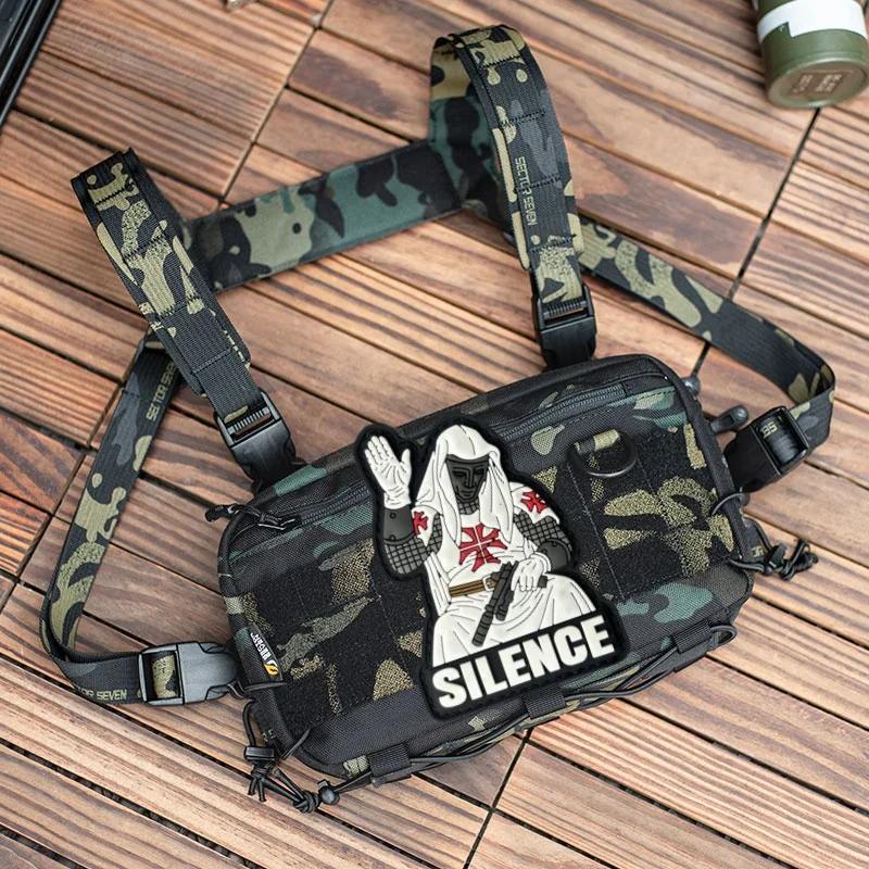 Parche militar PVC insignia táctica con gancho-bucle para ropa y equipamiento