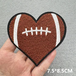 Parche bordado Rugby termoadhesivo para ropa sombreros mochila DIY