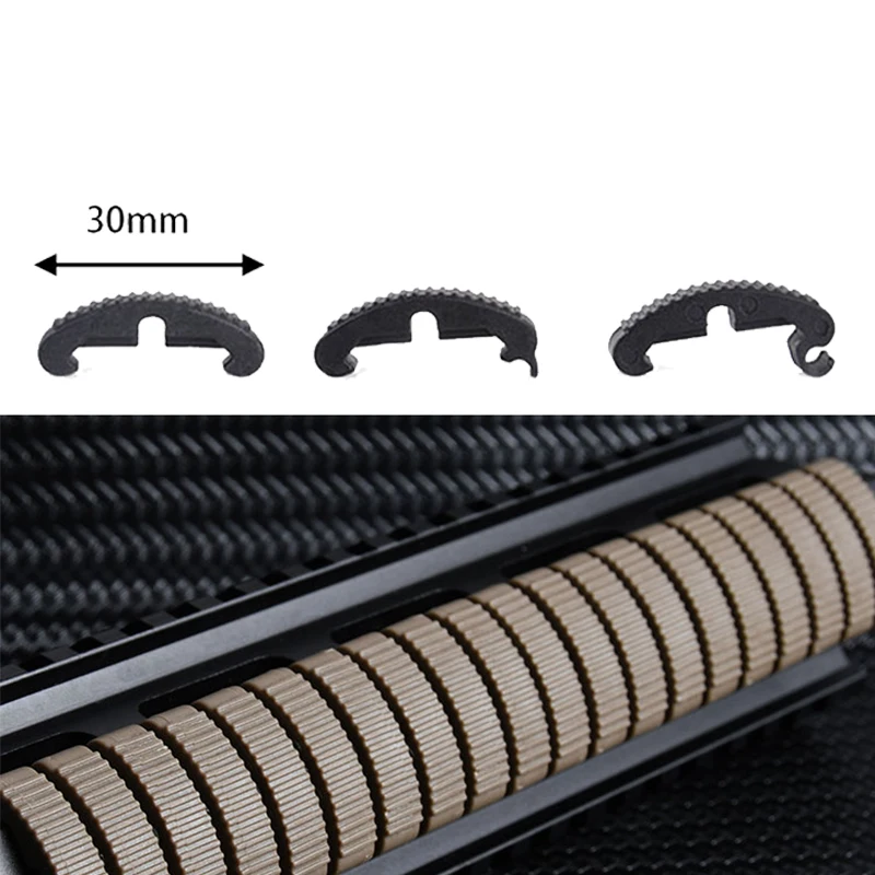 Cubierta riel Picatinny nailon para fijar cables y proteger Airsoft - imagen 4