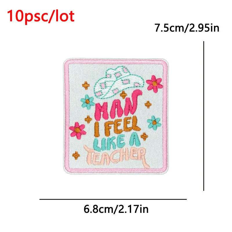 Parche termoadhesivo bordado letras para ropa – Pack - imagen 2