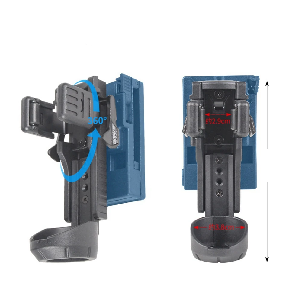 Plataforma MOLLE táctica para porta linterna y spray con clips
