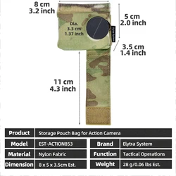 Bolsa MOLLE táctica cámara de acción para mochilas y chalecos