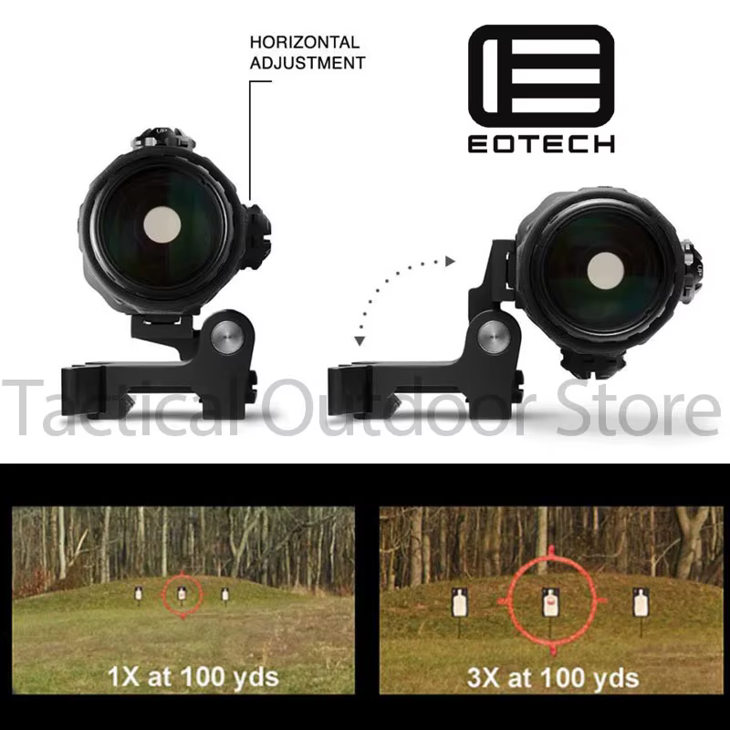 Mira holográfica EOTECH con magnificador 5X plegable – Airsoft