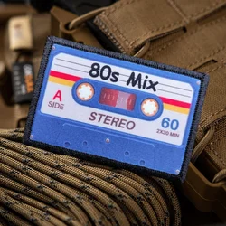 Parche impreso de moral táctica años 80 gancho y bucle militar