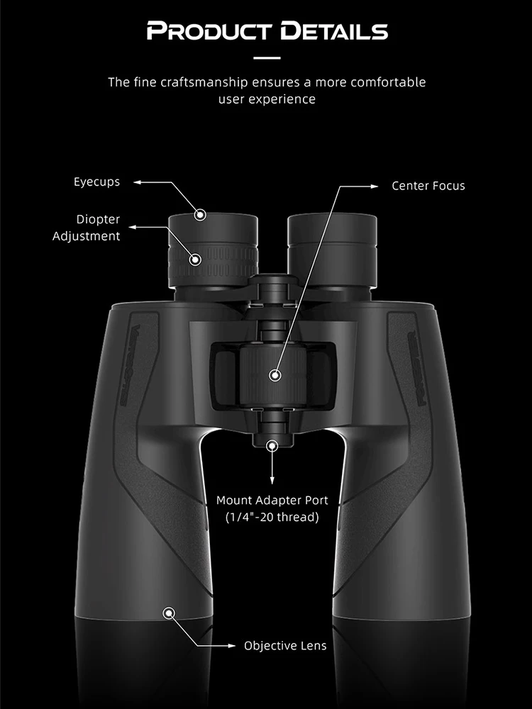 Binoculares Bak-4 zoom profesional para caza y observación multiusos - imagen 3