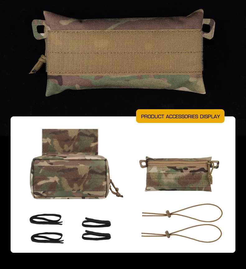 Detalle del panel MOLLE en la parte trasera de la bolsa