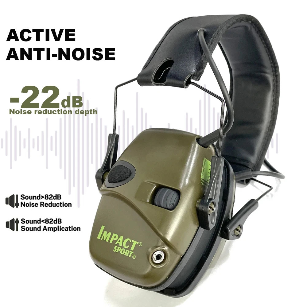 Auriculares tácticos antirruido para tiro y caza, protección auditiva - imagen 4
