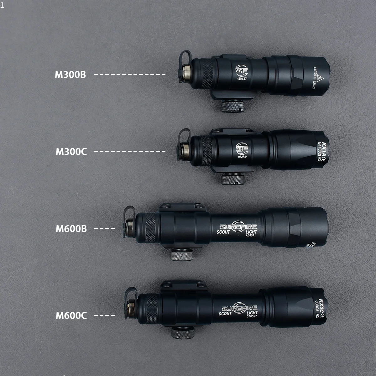 SureFire Soporte táctico de linterna aluminio offset Keymod/MLOK