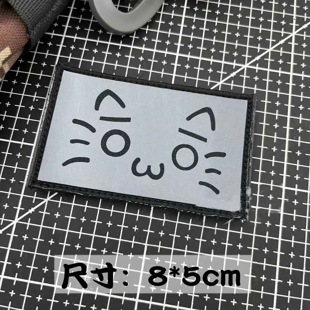 Parche táctico reflectante gato – Para mochilas y equipamiento - imagen 4