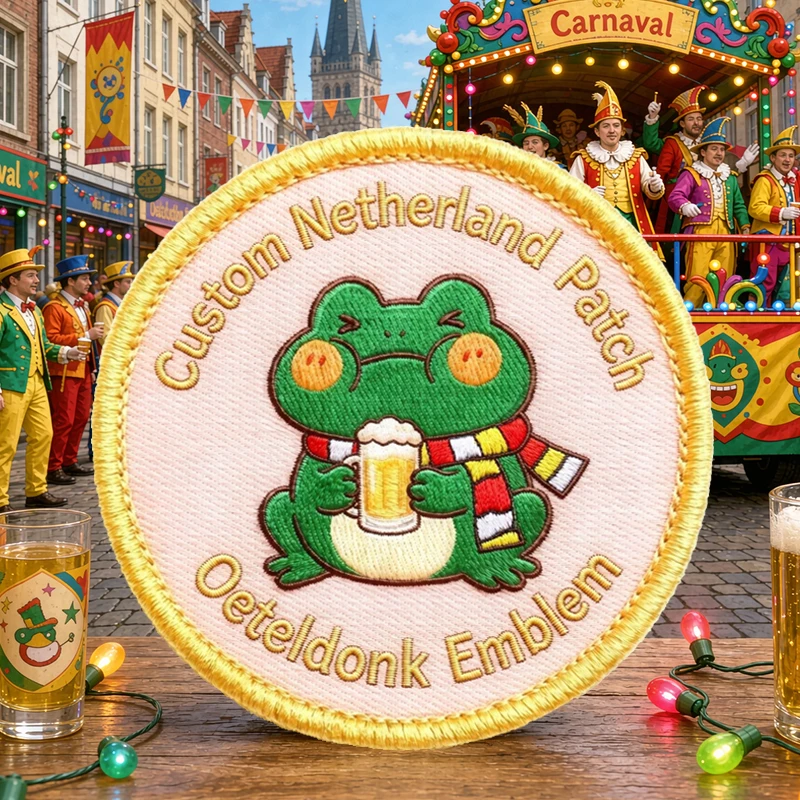 Parche personalizado con emblema de Oeteldonk para Carnaval