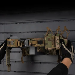 Soporte para rifle de pared ajustable para equipo táctico