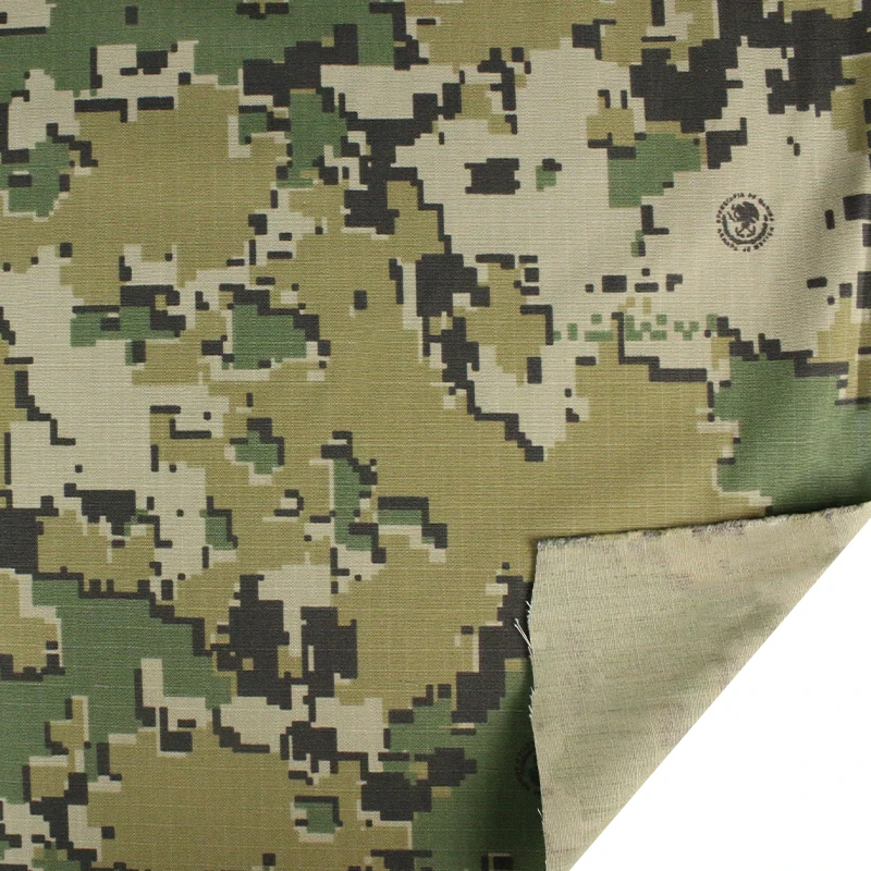 Tela de camuflaje Woodland algodón y nailon para coser militar - imagen 3