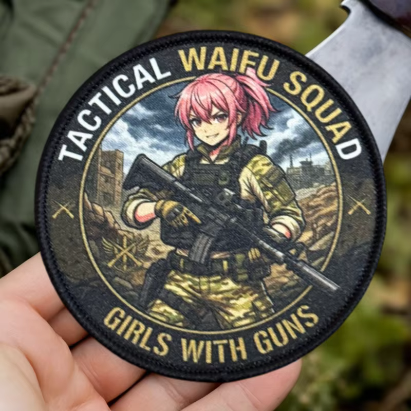 Parche táctico con velcro gancho y bucle estampado anime escuadra - imagen 5