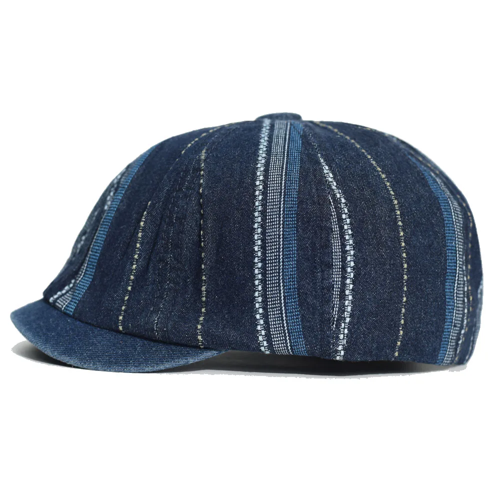 Gorra estilo Gatsby de denim retro para exterior y conducción - imagen 2