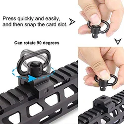 Adaptador giratorio Picatinny QD para montaje rápido de visor táctico