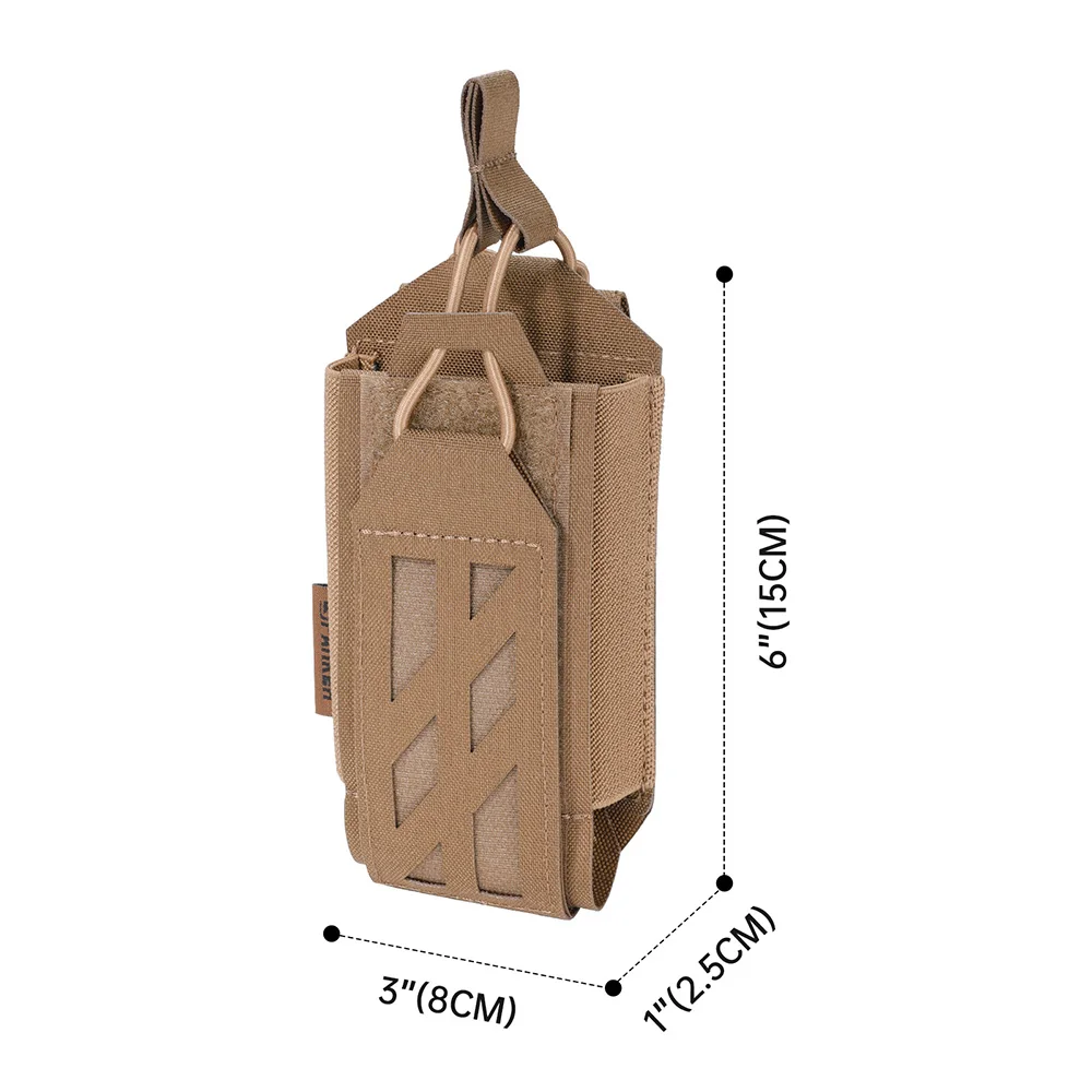Bolsa táctica Molle vista frontal