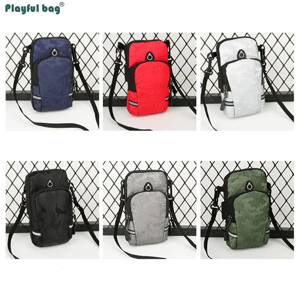 Bolsa de brazo con compartimento para auriculares