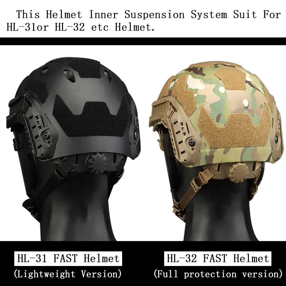 Sistema de suspensión de casco táctico ajustable SINAIRSOFT