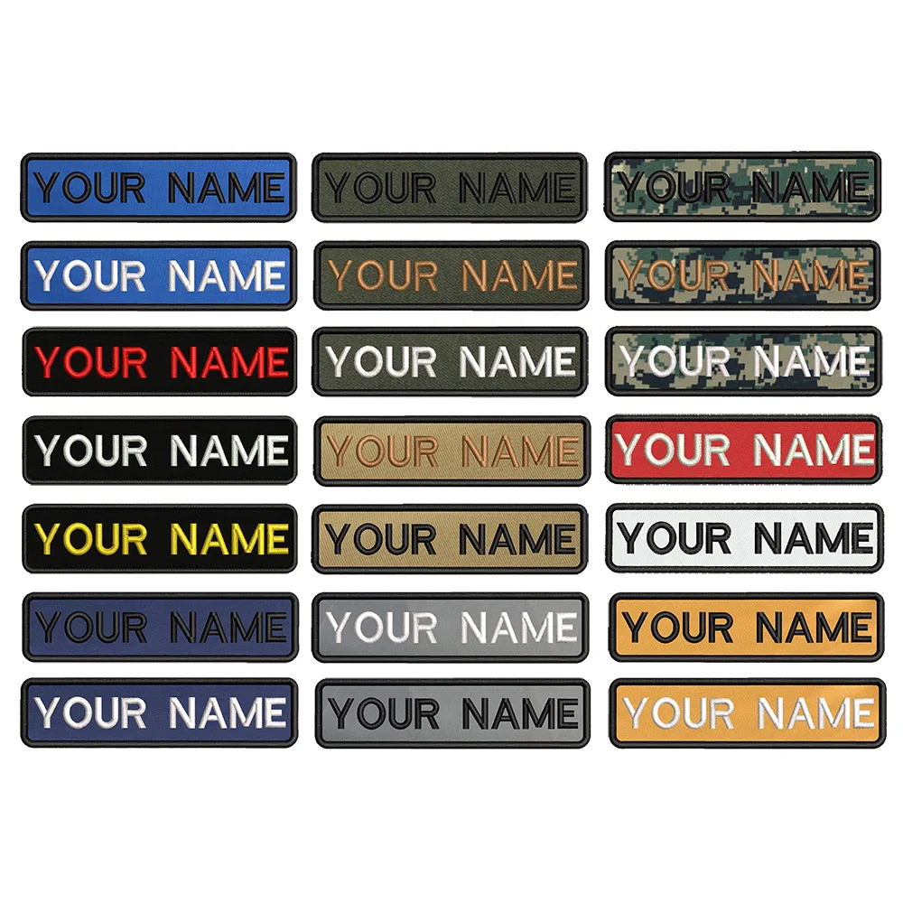 Parche nombre bordado personalizado – Equipamiento militar táctico - imagen 4