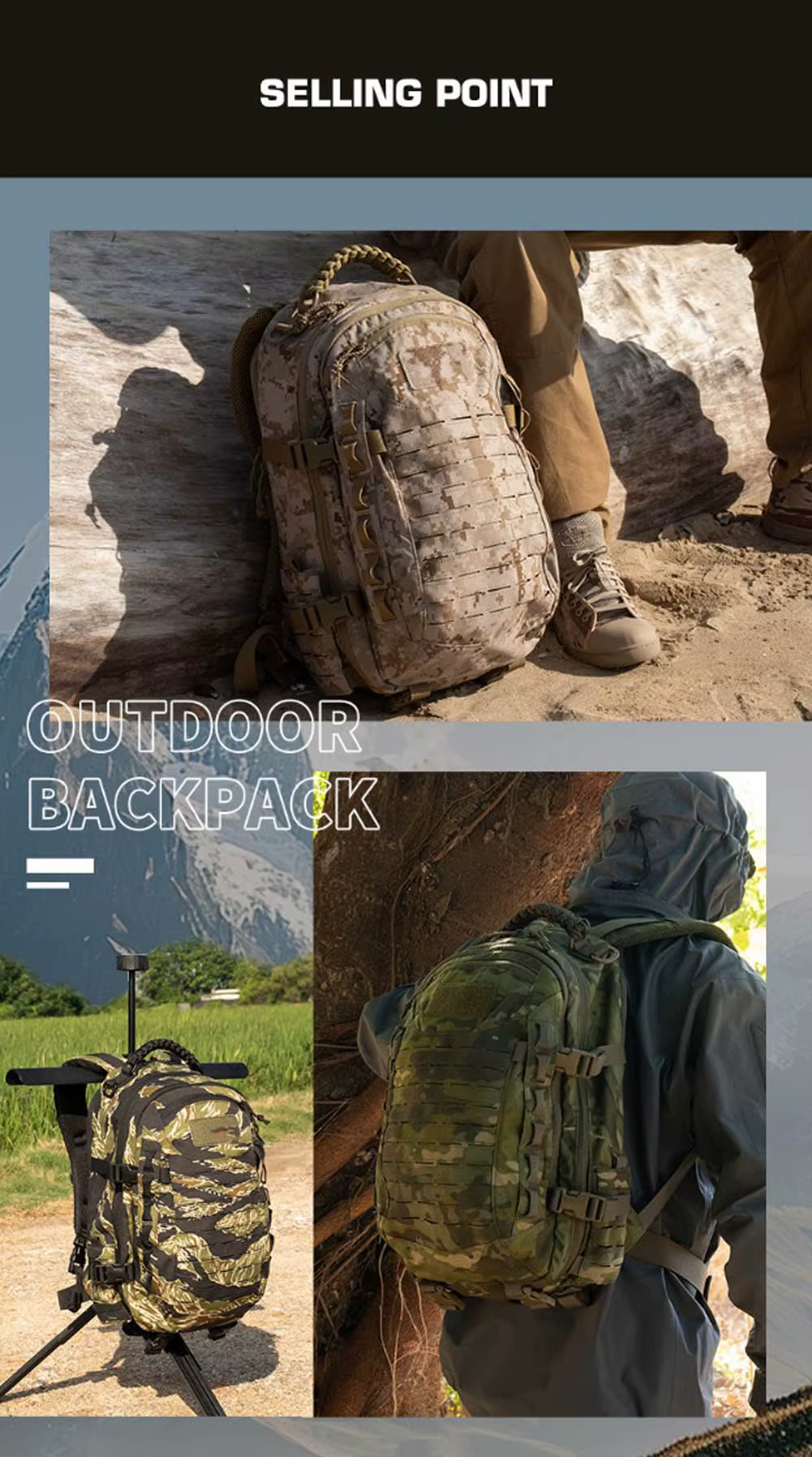 Material Cordura y acabados
