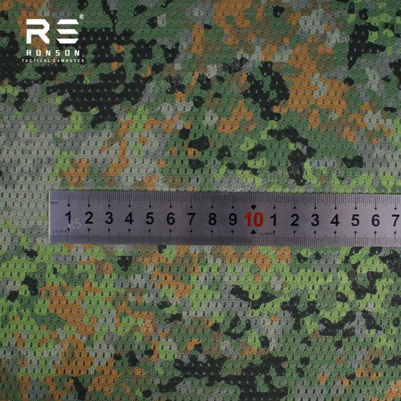 Tela camuflada malla impresa doble cara boscoso Holanda táctica - imagen 4