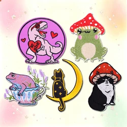 Parche bordado termoadhesivo animal dibujos fusible para ropa