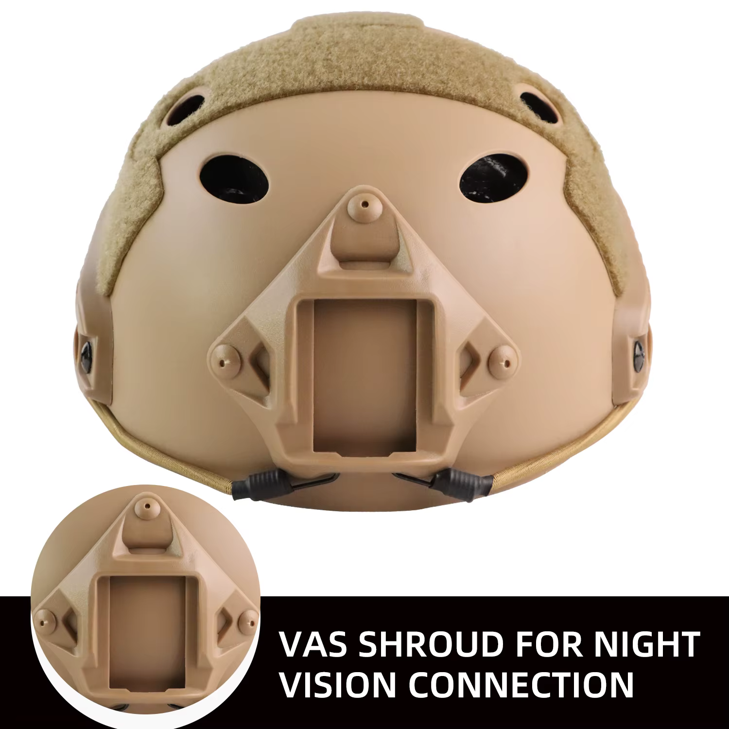 Casco BOOIU FSAT Táctico Airsoft – Militar Outdoor - imagen 5