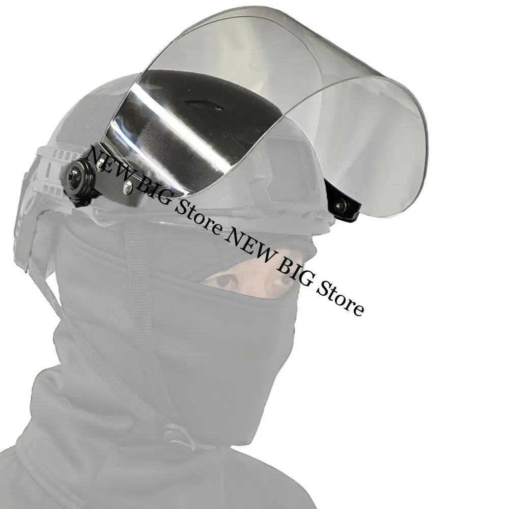 Protección facial anti-BB con gafas PC transparentes para casco - imagen 2