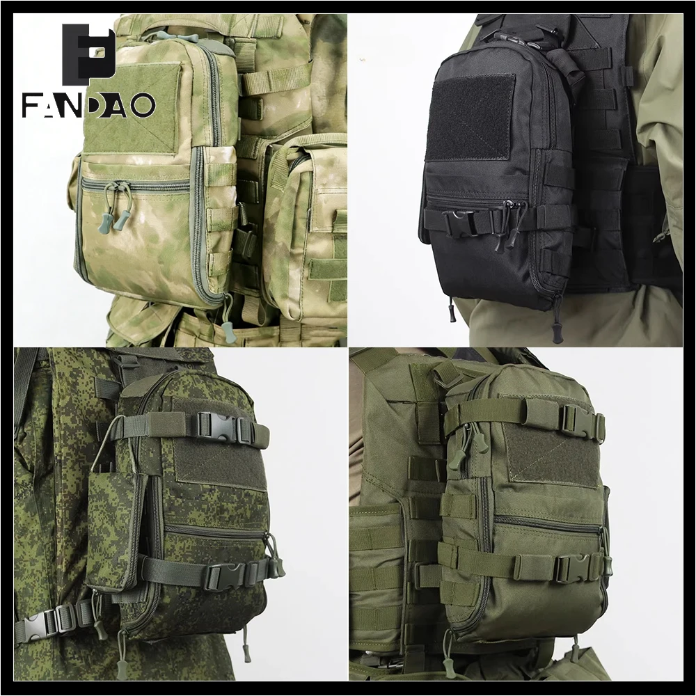 Bolsa táctica MOLLE de camuflaje, funda asalto para Airsoft