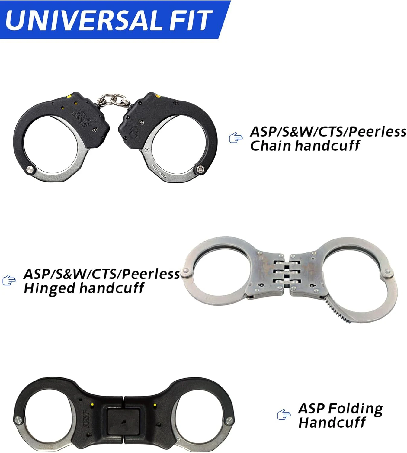 Estuche para esposas con cierre seguro y clip ajustable - imagen 3