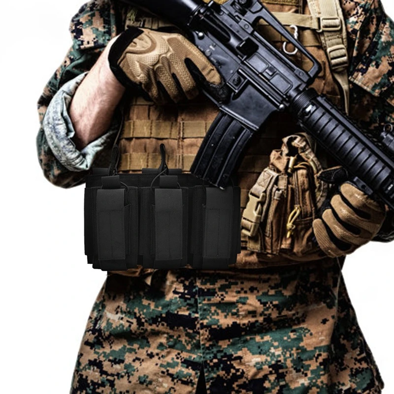 Diseño MOLLE para fijación a chalecos y mochilas