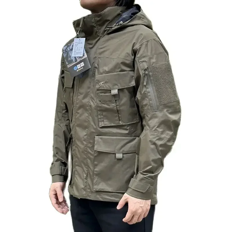 Chaqueta táctica TRG impermeable transpirable bolsillos carcasa rígida - imagen 3