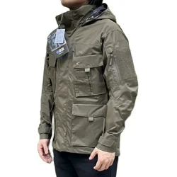 Chaqueta táctica TRG impermeable transpirable bolsillos carcasa rígida